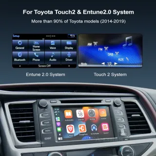 Toyota 2013-2017 Belaidis Apple CarPlay / Android Auto Modulis Integracija