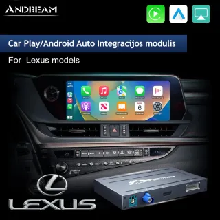 Lexus GS LS ES IS UX LX RC NX RX 2015-2019 Belaidis Apple CarPlay / Android Auto Modulis Integracija EWM-LEXNW-B01A