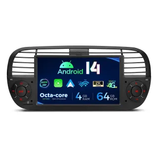 FIAT 500 2007-2015 7 COLIŲ ANDROID 14 MULTIMEDIJA XTRONS PX7450FBL