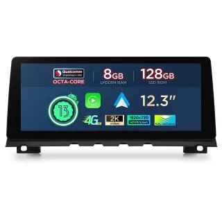 BMW 7 F01 F02 CIC | Android 14 | 12.3inch | 8GB/128GB/8Core | Snapdragon Multimedija Xtrons QGB24CIB12SV