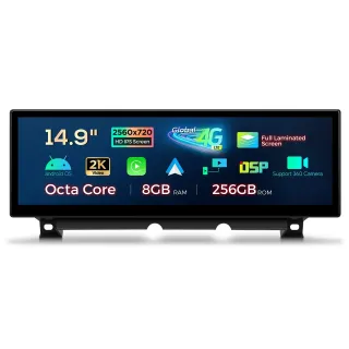 BMW 7 F01 F02 CIC | Android 14 | 14.9inch | 8GB/256GB/8Core | Multimedija Xtrons QLBX44CISVL BMW 7 F01 F02 CIC | Android 14 | 14.9inch | 8GB/256GB/8Core | Multimedija Xtrons QLBX44CISVL