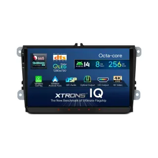 Volkswagen / Škoda / SEAT | Android 14 | 9inch QLED | 8GB/256GB/8Core Snapdragon | Multimedija Xtrons IQ94MTVP