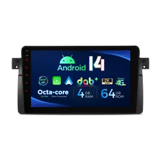 BMW E46 | Rover 75 | Android 14 | 9 inch | 4GB/64GB/8Core | Multimedija Xtrons PXP9446BGDAB