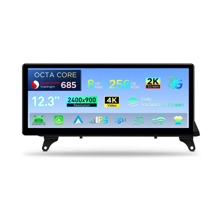 BMW X5 E70 X6 E71 CIC | Android 14 | 12.3 inch | 8GB/256GB/8Core Snapdragon 685 | Multimedija Xtrons QWBX24CIB12X5L