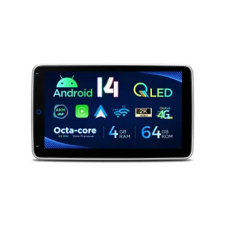 Universali 1-DIN Multimedija | Android 14 | 10.1 inch QLED | 4GB/64GB/8Core | Multimedija Xtrons DX121LGS