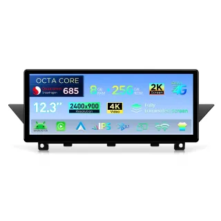 BMW X1 E84 be ekrano | Android 14 | 12.3 inch | 8GB/256GB/8Core Snapdragon 685 | Multimedija Xtrons QWBX24UMB12X1