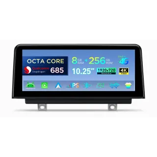 BMW 3 ir 4 serijos multimedija – 10.25 colių Android, 8+256 GB, Snapdragon 685