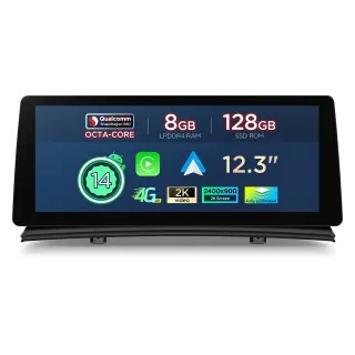 BMW X3 E83 M-ASK | Android 14 | 12.3 inch | 8GB/128GB/8Core | Multimedija Xtrons QGB24X3MK