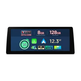 BMW E90 E91 E92 E93 CCC | Android 14 | 12.3 inch | 8GB/128GB/8Core Snapdragon 680| Multimedija Xtrons QGB24CCB12E92