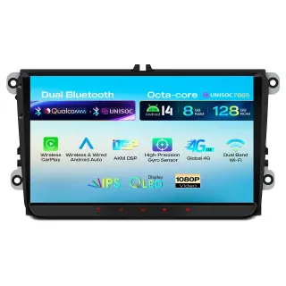 Volkswagen / Škoda / SEAT | Android 14 | 9 inch QLED | 8GB/128GB/8Core | Multimedija Xtrons IMH94MTVL