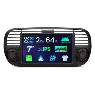 Fiat 500 2007-2015 | Android OS | 7 inch | 2GB/64GB/8Core | Multimedija Xtrons IDS7050FLB