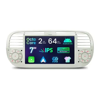 Fiat 500 2007-2015 | Android OS | 7 inch | 2GB/64GB/8Core | Multimedija Xtrons IDS7050FLC