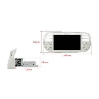 Fiat 500 2007-2015 | Android OS | 7 inch | 2GB/64GB/8Core | Multimedija Xtrons IDS7050FLC