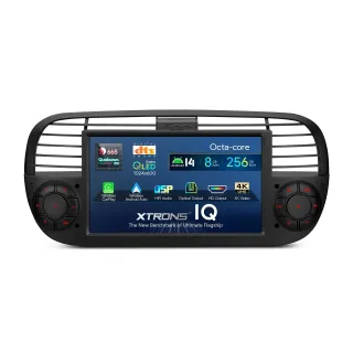 Fiat 500 2007-2015 | Android 14 | 7 inch QLED | 8GB/256GB/8Core Snapdragon 665 | Multimedija Xtrons IQ7450FLBP