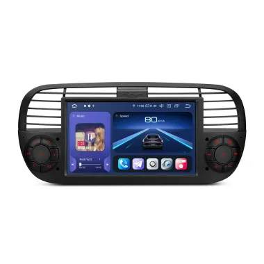 Fiat 500 2007-2015 | Android 14 | 7 inch QLED | 8GB/256GB/8Core Snapdragon 665 | Multimedija Xtrons IQ7450FLBP