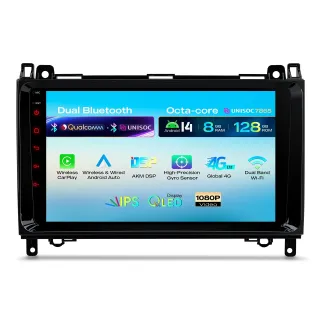 VW Crafter MB A / B / Vito / Sprinter | Android 14 | 9 inch QLED | 8GB/128GB/8Core | Multimedija Xtrons IMHP94M245