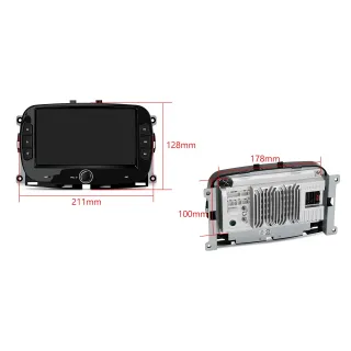 Fiat 500 2016-2019 | Android OS | 7 inch | 4GB/128GB/8Core | Multimedija Xtrons IAH74500FL