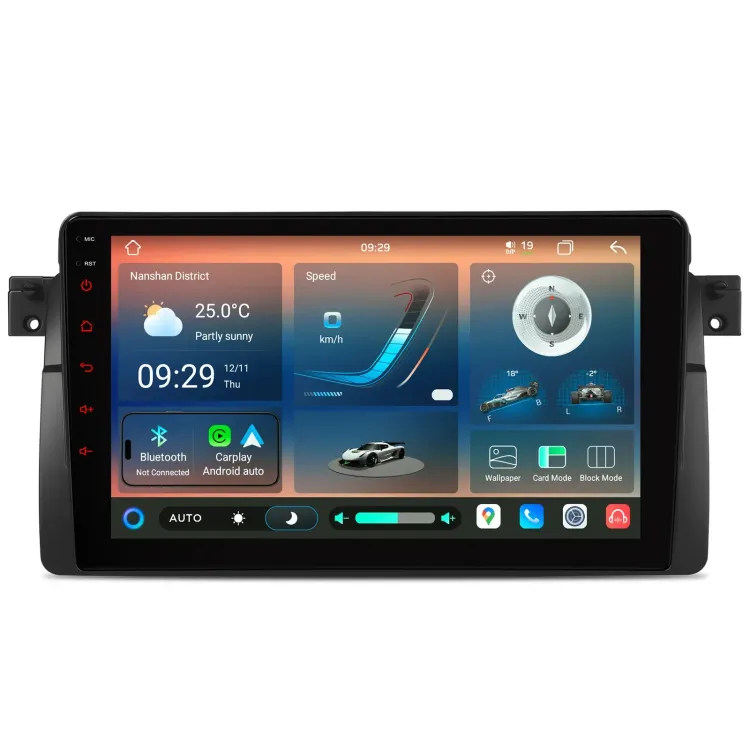 BMW E46 | Rover 75 | Android 14 | 9 inch QLED | 8GB/128GB/8Core | Multimedija Xtrons IMHP9446B