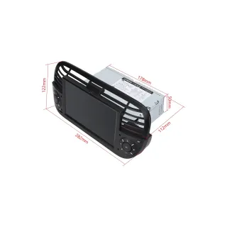 Fiat 500 2007-2015 | Android 14 | 7 inch | 4GB/64GB/8Core | Multimedija Xtrons PX7450FBLGS