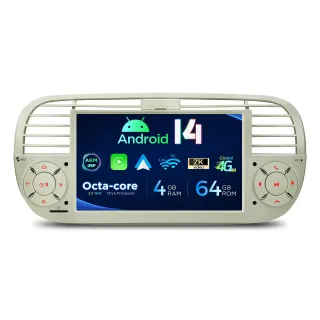 Fiat 500 2007-2015 | Android 14 | 7 inch | 4GB/64GB/8Core | Multimedija Xtrons PX7450FCLGS