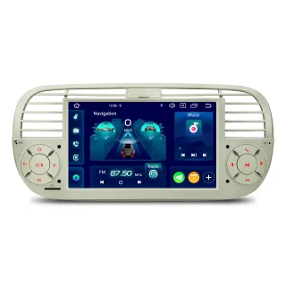 Fiat 500 2007-2015 | Android 14 | 7 inch | 4GB/64GB/8Core | Multimedija Xtrons PX7450FCLGS