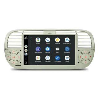 Fiat 500 2007-2015 | Android 14 | 7 inch | 4GB/64GB/8Core | Multimedija Xtrons PX7450FCLGS