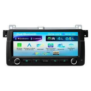 BMW E46 | Rover 75 | Android 14 | 8.8 inch QLED | 4GB/64GB/8Core | Multimedija Xtrons IM8446BH