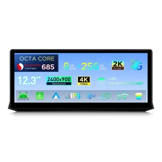 BMW E60 E61 CCC | Android 14 | 12.3 inch | 8GB/256GB/8Core Snapdragon 685 | Multimedija Xtrons QWBX24CCB12E60