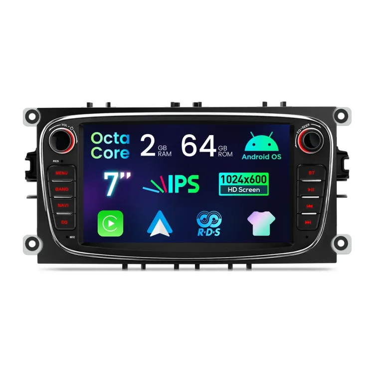 Ford Focus / Mondeo / C-Max / S-Max / Galaxy | 7inch | 2GB/64GB/8 Cores | Android OS | Multimedija Xtrons IDS70FSFBL