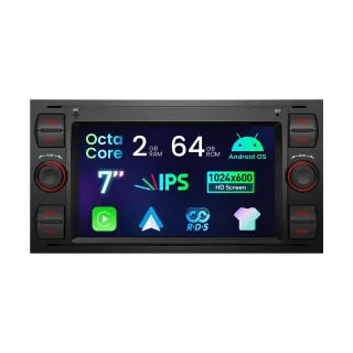 Ford Focus /  S-Max / C-Max / Galaxy / Transit / Fiesta | 7inch | 2GB/64GB/8 Cores | Android OS | Multimedija Xtrons IDS70QSFBL