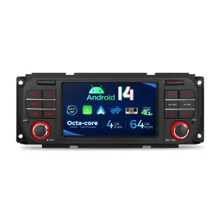 Chrysler / Jeep / Dodge | 5 inch | 4GB/64GB/8 Cores | Android 14 | Multimedija Xtrons PX54WRJLGS