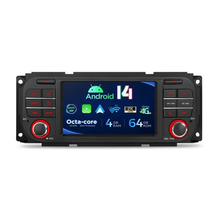 Chrysler / Jeep / Dodge | 5 inch | 4GB/64GB/8 Cores | Android 14 | Multimedija Xtrons PX54WRJLGS