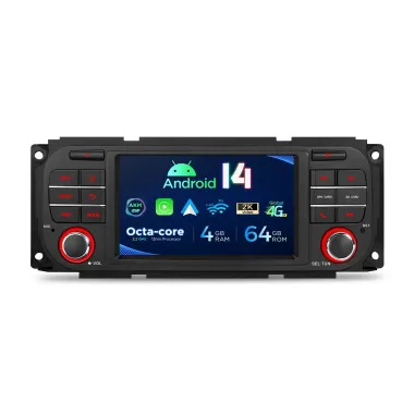 Chrysler / Jeep / Dodge | 5 inch | 4GB/64GB/8 Cores | Android 14 | Multimedija Xtrons PX54WRJLGS