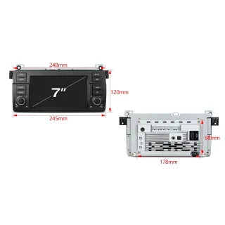 BMW E46 | Rover 75 | Android 15 | 7 inch QLED | 6GB/128GB/8Core | Multimedija Xtrons UAH7546BL