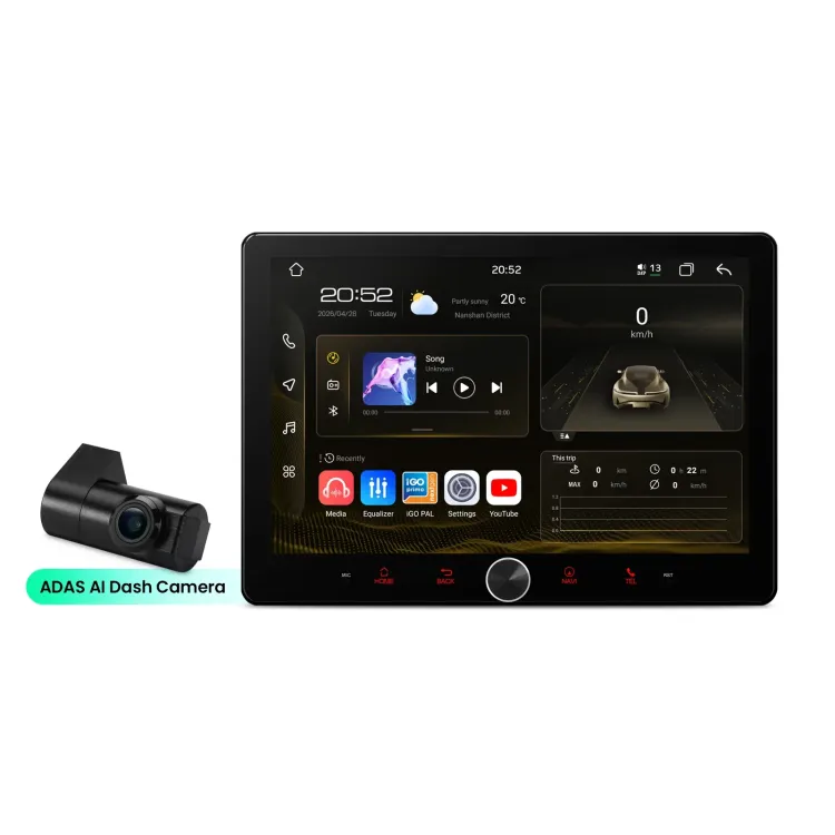 Universali 2-DIN Standarto Multimedija  | Android 14 | 10.1 inch QLED | 2GB/64GB/8Core | Multimedija Xtrons TAD128S