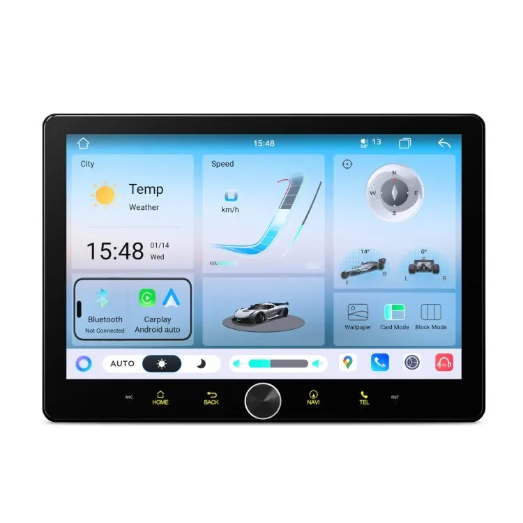 Universali 2-DIN Standarto Multimedija  | Android 14 | 10.1 inch QLED | 82GB/128GB/8Core | Multimedija Xtrons TIMH128L