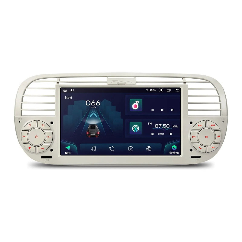 FIAT 500 2007-2015 7 COLIŲ ANDROID 13 MULTIMEDIJA XTRONS IA7250FLCS