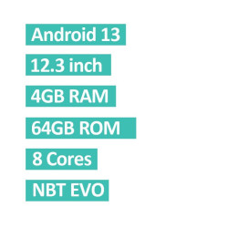 BMW 1/2 SERIJOS F20/F21/F23 NBT 12.3 COLIO ANDROID 13 MULTIMEDIJA XTRONS QLB22NB1NEL