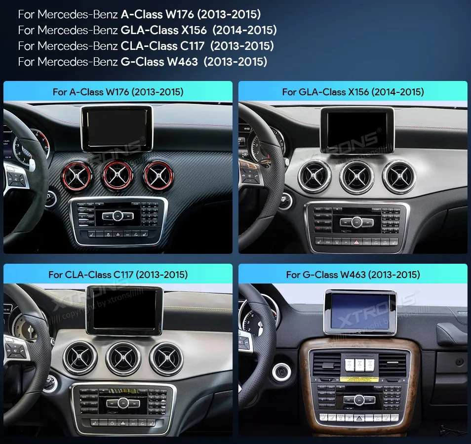 MB A / GLA / CLA / G NTG 4.5/4.7 | Android OS | 10.25 inch | 4GB/64GB/8Core | Multimedija Xtrons QAMS1445