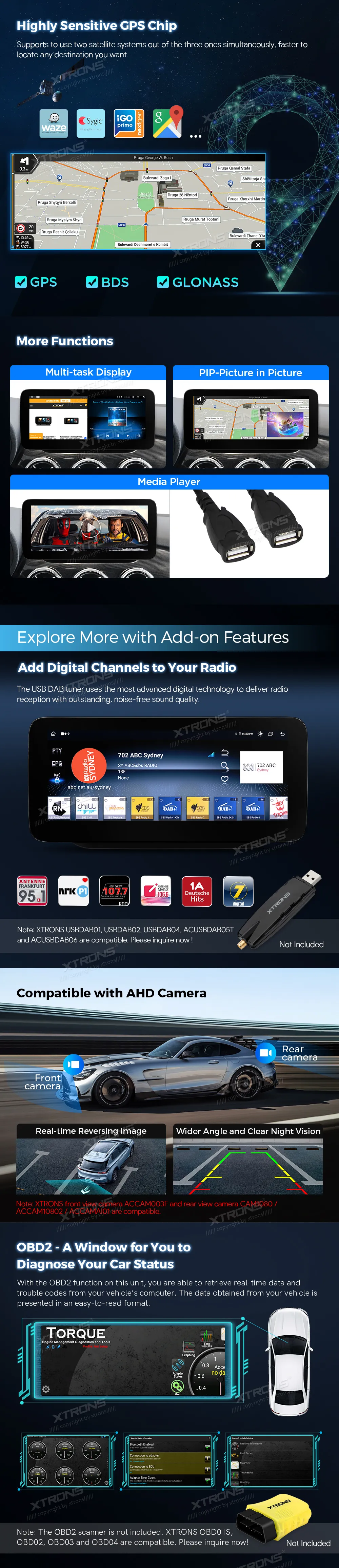 Mercedes-Benz B W246 NTG 4.5/4.7 | Android OS | 10.25 inch | 4GB/64GB/8Core | Multimedija Xtrons QAMS1445M12BL