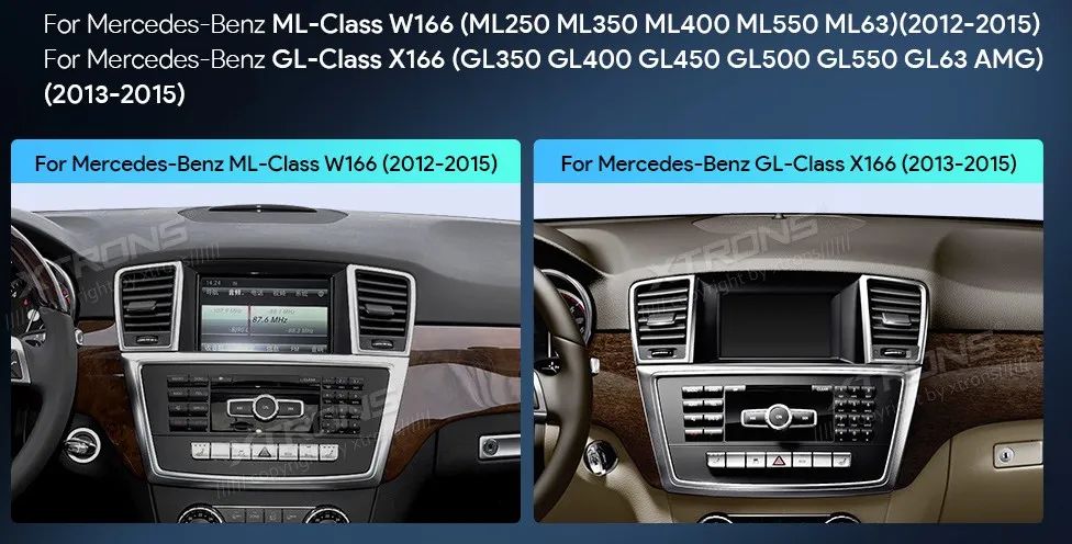 MB ML W166 / GL X166 NTG 4.5/4.7 | Android 14 | 10.25 inch | 4GB/64GB/8Core | Multimedija Xtrons QAMS1445M12ML45