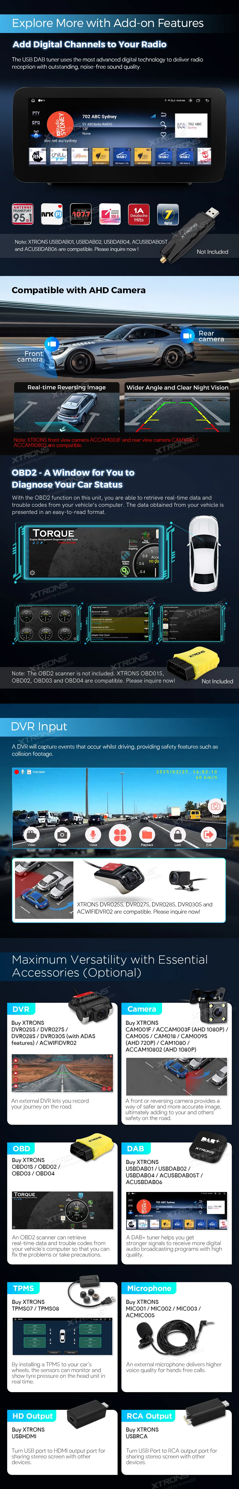 MB C/ GLC / V / X NTG 5.0/5.1/5.2 | Android 14 | 10.25 inch | 4GB/64GB/8Core | Multimedija Xtrons QAMS1450M12C5