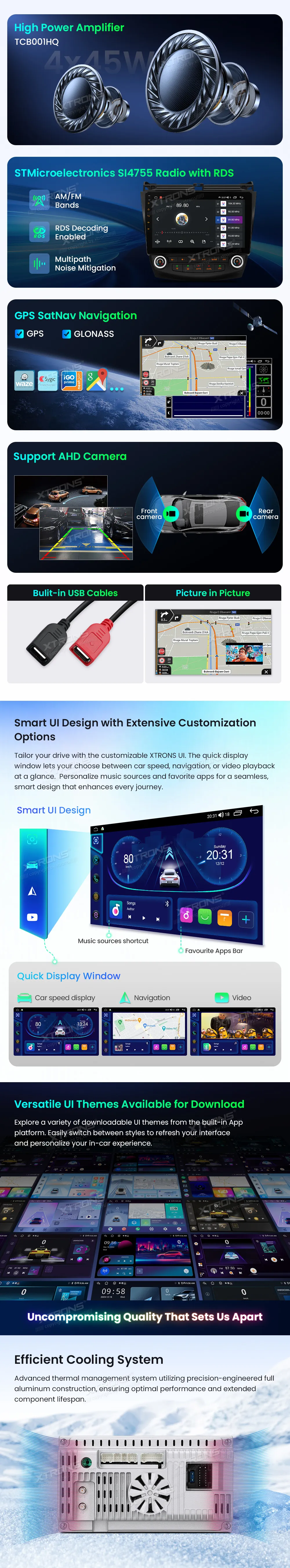 Honda Accord 2003-2007 | Android OS | 10.1 inch | 4GB/64GB/8Core | Multimedija Xtrons IDP10ACHLA