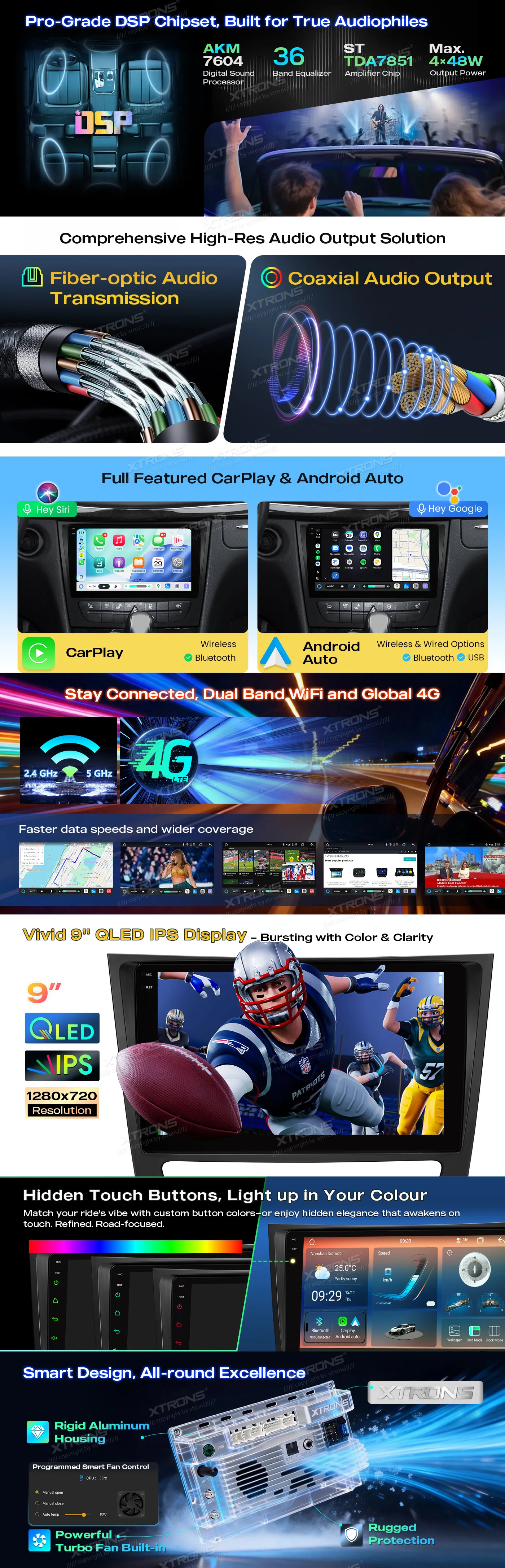 MB E W211 / CLS W219 | Android 14 | 9 inch QLED | 8GB/128GB/8Core | Multimedija Xtrons IMHP94M211