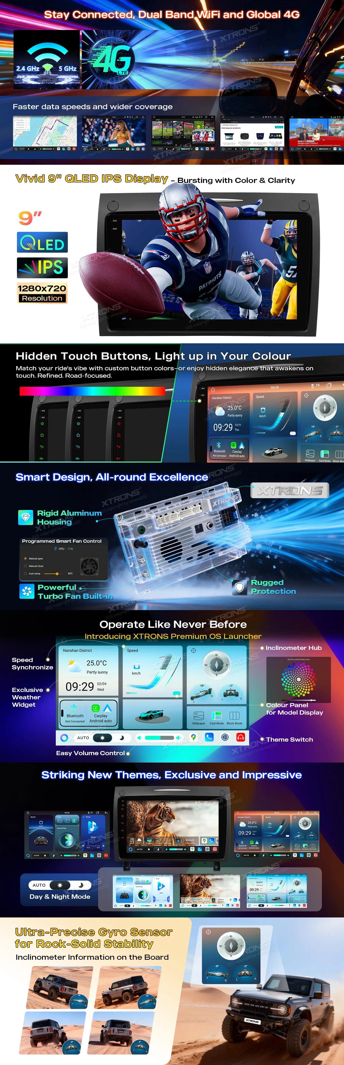 MB SLK R171 2004-2011 | Android 14 | 9 inch QLED | 8GB/128GB/8Core | Multimedija Xtrons IMHP94M350