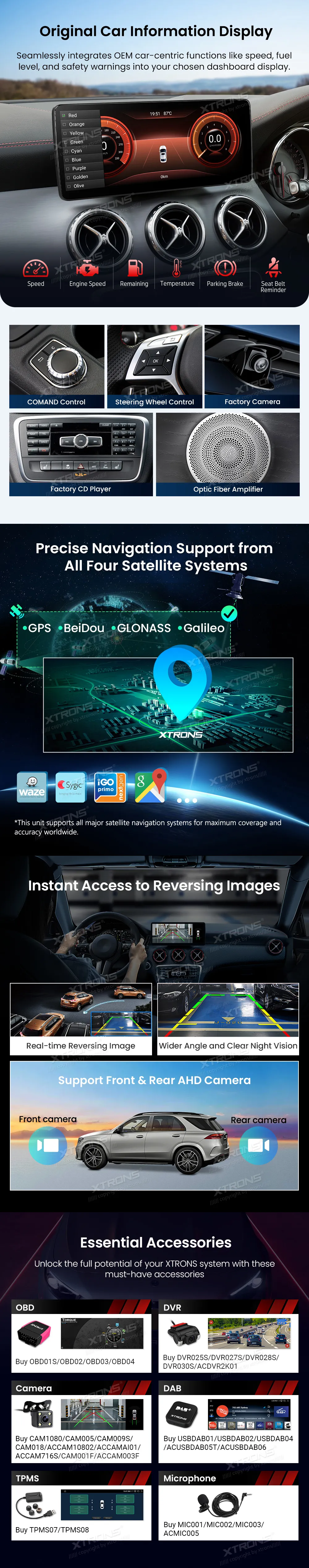 MB A / GLA / CLA / G NTG 4.5/4.7 | Android OS | 12.3 inch | 4GB/64GB/8Core Snapdragon 662 | Multimedija Xtrons QBMH2445