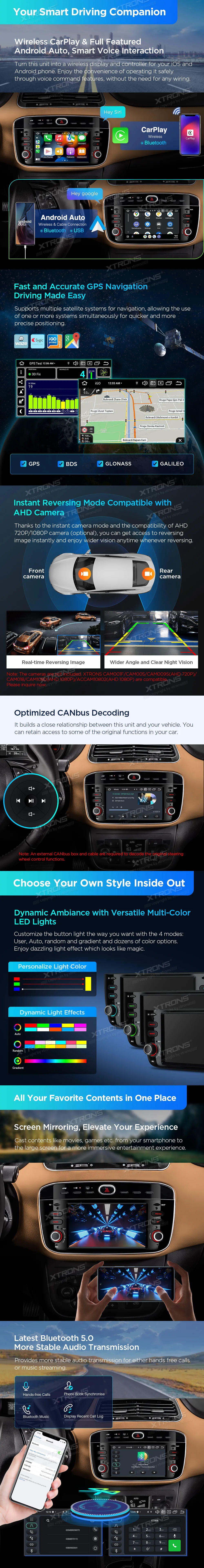Fiat Punto / Linea 2012-2016 | Android 14 | 6.2 inch | 4GB/64GB/8Core| Multimedija Xtrons PX64GPFLGS