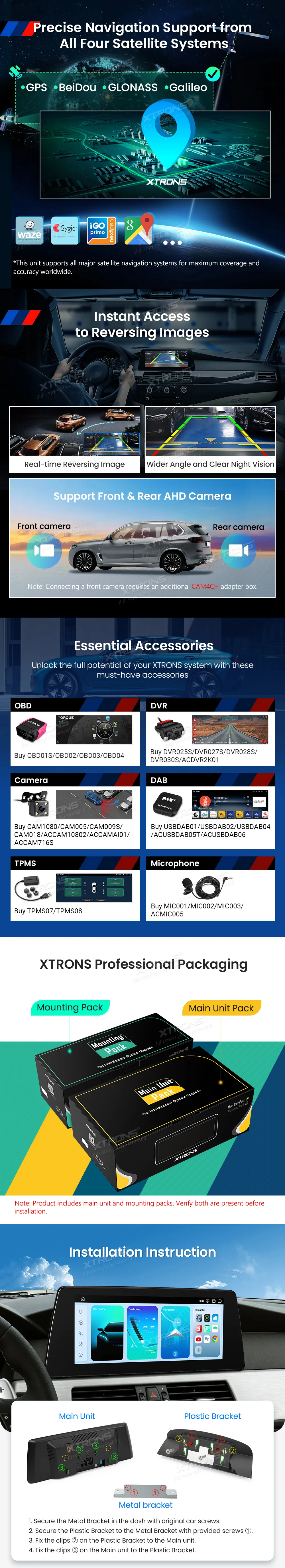 BMW E60 E61 CCC | Android OS | 10.25 inch | 8GB/128GB/8Core Snapdragon 662 | Multimedija Xtrons QBBH14CCB12E60