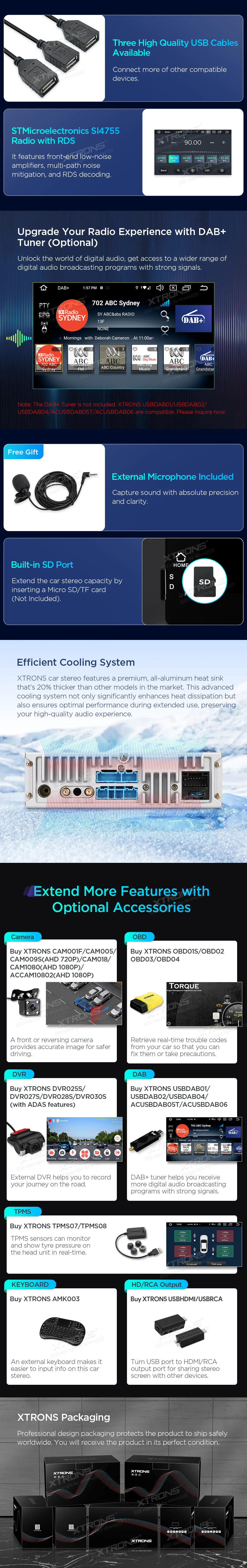 Fiat Ducato / Peugeot Boxerer / Citroen Jumper | Android 14 | 7 inch | 4GB/64GB/8Core | Multimedija Xtrons PX74DTFLGS