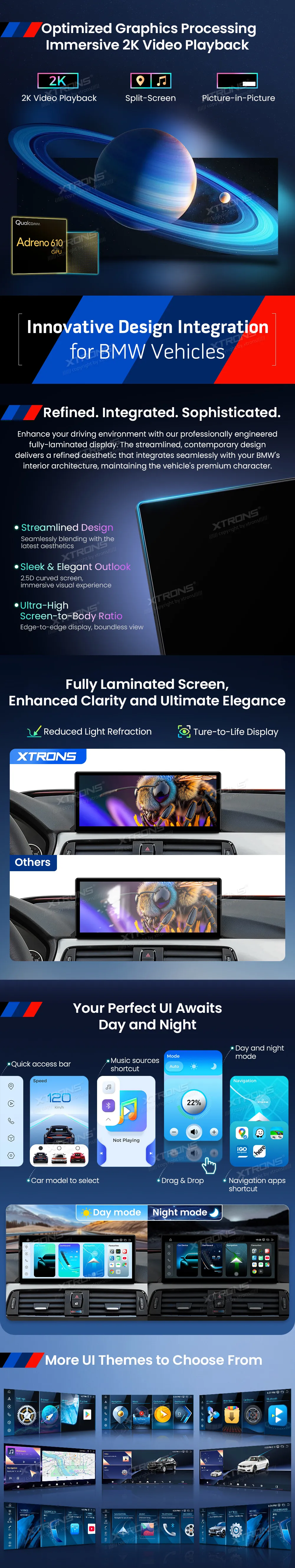 BMW 3/4 Serija 2013-2016 NBT | Android OS | 12.3 inch | 8GB/128GB/8Core Snapdragon 662 | Multimedija Xtrons QBBHW24THNBL